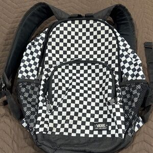 Vans Black and White Checkered Backpack